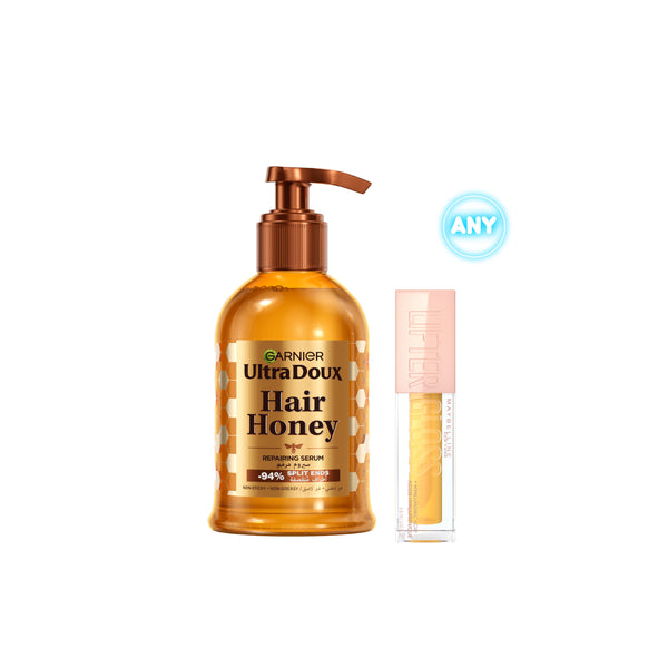 Maybelline Honey'D Lifter Gloss x Garnier Honey Treasures Serum Bundle At 20% Off