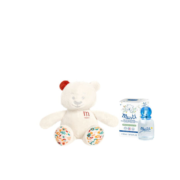 Mustela Musti With Toy Musti Terracota Set