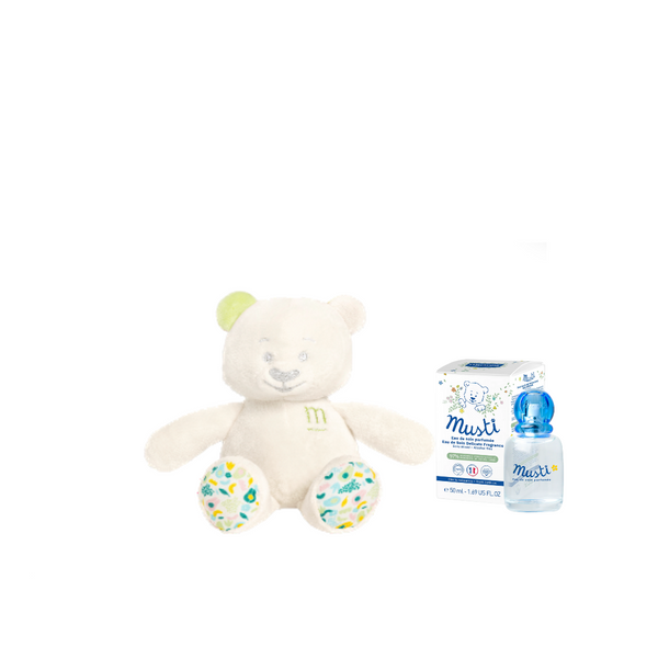 Mustela Musti With Toy Musti Pastel Set