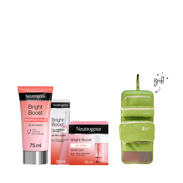 Neutrogena Bright Boost illuminating Bundle + Free Bag At 20% Off