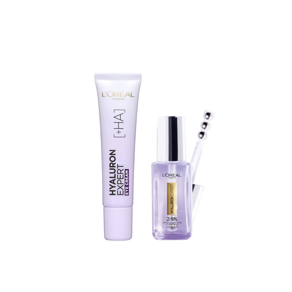 L'Oréal Paris Hyaluron Expert Anti-Aging Eyes Bundle + Free Gift At 20% Off