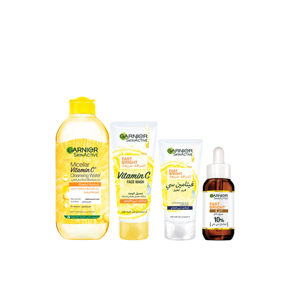 Garnier Fast Bright Night Routine Bundle + Free Gift At 20% Off