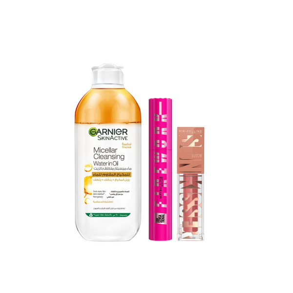 Maybelline Firework & Sunkisser x Garnier Oil Micellar Bundle + Free Gift At 25% Off