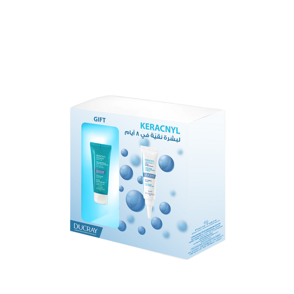 Ducray Keracnyl Glycolic + Free Gel Set