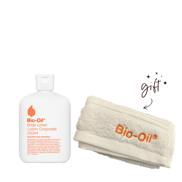 Bio-Oil Body Lotion + Free Face Towel Bundle