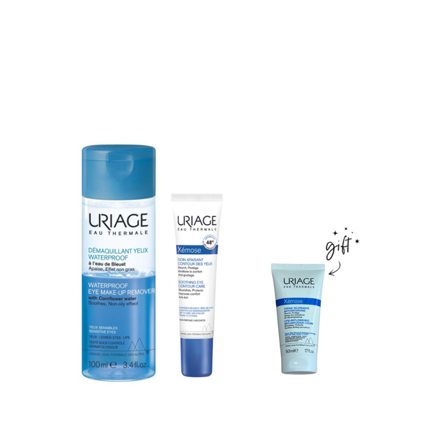 Uriage Xemose Eye Care And Makeup Remover Bundle + Free Gift