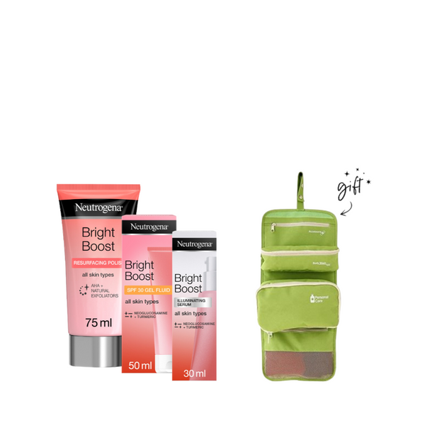 Neutrogena Bright Boost Full Range Bundle + Free Travel Bag At 20% Off