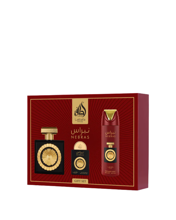 Lattafa Nebras Eau De Parfum 3pcs Set