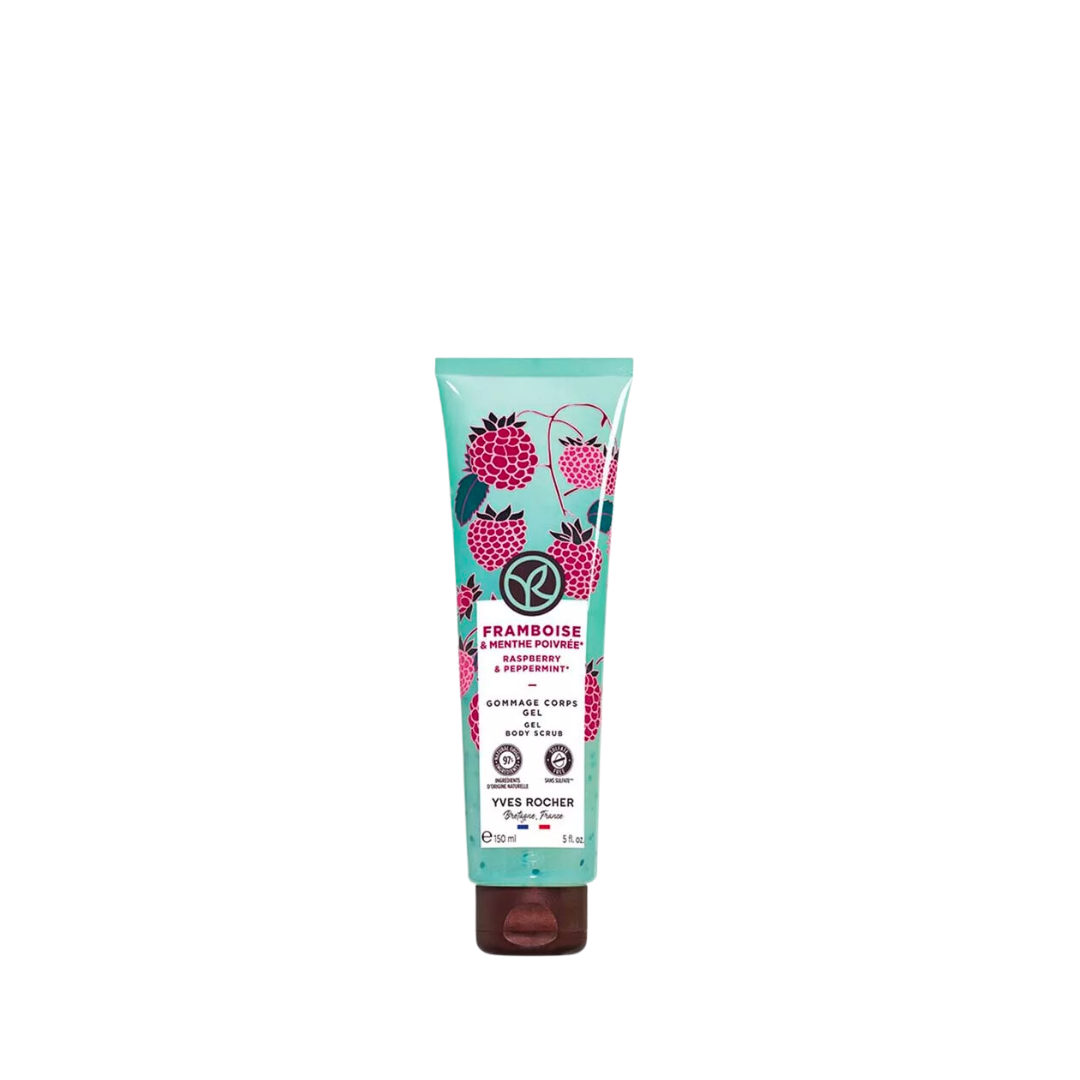 Yves Rocher Raspberry & Peppermint Body Scrub Gel 150ml| Personal ...