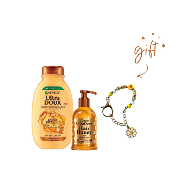 Garnier Ultra Doux Hair Honey Essentials Bundle + Free Phone Strap