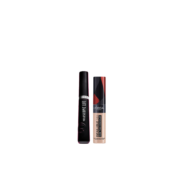 L’Oreal Paris Infaillible Concealer x Telescopic Mascara Bundle At 25% Off