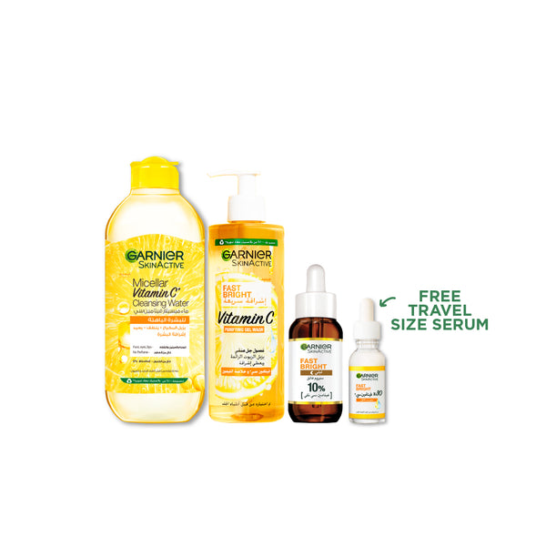 Garnier Fast Bright Routine Bundle + Free Full Size Booster Serum At 26% Off
