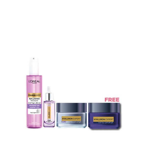 L'Oréal Paris Hyaluron Expert Replumping Bundle + Free Full Size Cream Gift