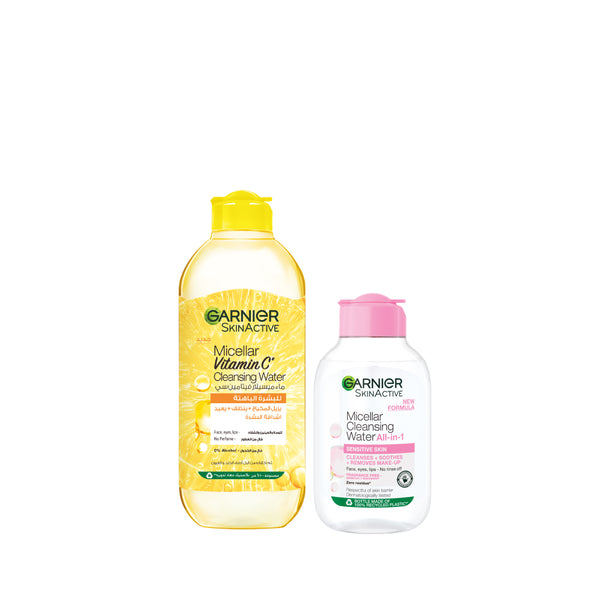 Garnier Micellar Vitamin C and Classic Cleanser Bundle At 10% Off