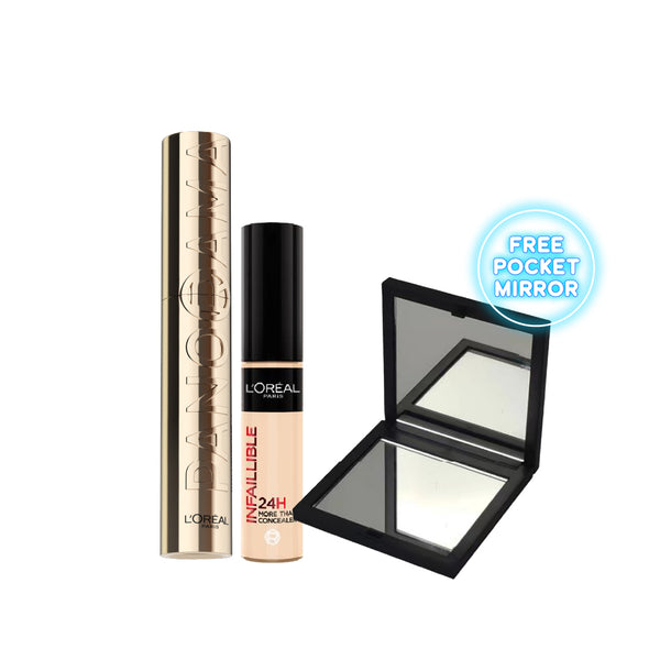 L’Oréal Paris Voluminous & Infallible Bundle At 25% Off + Free Mirror