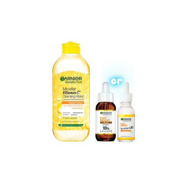 Garnier Vitamin C Micellar Water & Serum Bundle At 20% Off