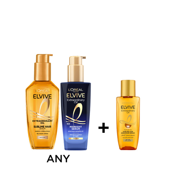 L’Oréal Paris Elvive Extraordinary Hair Oil + Free Mini Oil Bundle At 15% Off