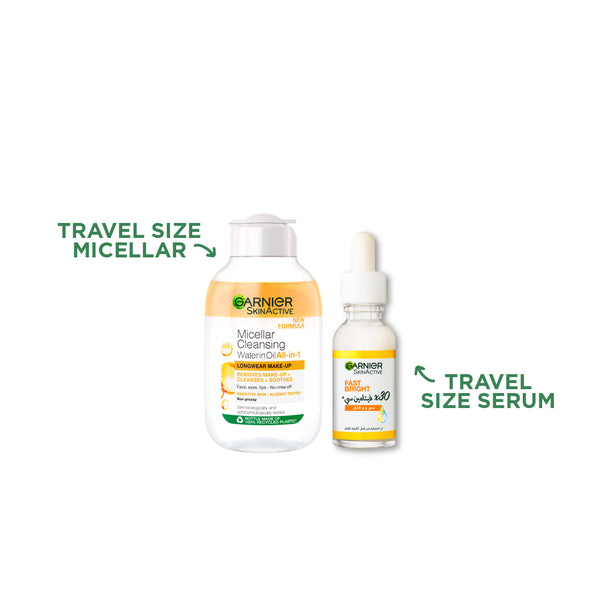 Garnier Skin Active Vitamin C & Mini Micellar Bundle At 15% Off