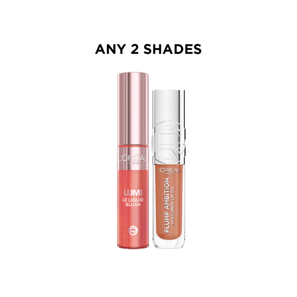 L’Oréal Paris Plump Ambition x Lumi Le Liquid Blush Bundle At 25% Off