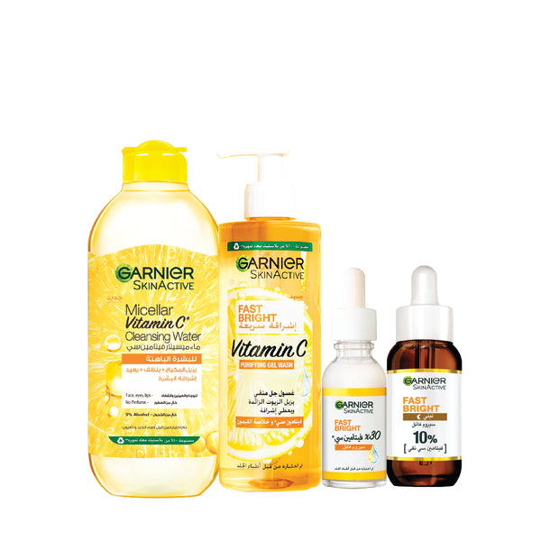 Garnier Vitamin C Face Wash, Serum & Micellar Bundle At 25% Off