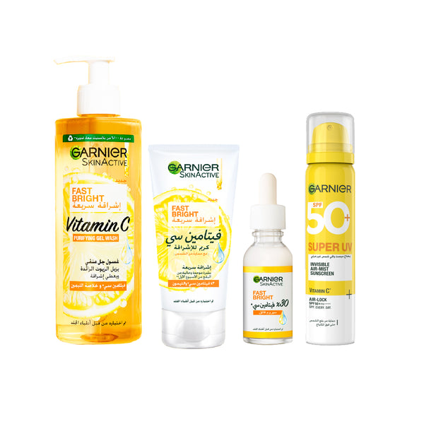 Garnier Fast Bright Skincare Protection Bundle At 20% Off