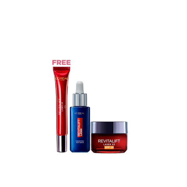 L'Oréal Paris Revitalift Routine Bundle + Free Full Size Eye Cream Gift
