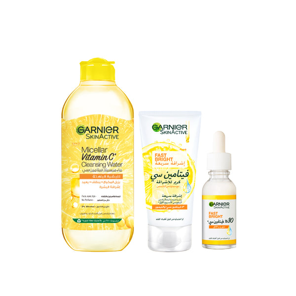 Garnier Skin Active Fast Bright Day Routine Bundle At 20% Off