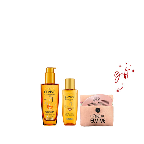 L’Oréal Paris Elvive Extraordinary Hair Oil Mini And Maxi Bundle At 10% Off