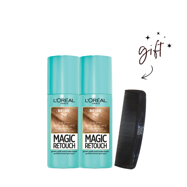 L'Oréal Paris Magic Retouch Duo Bundle + Hair Comb Gift