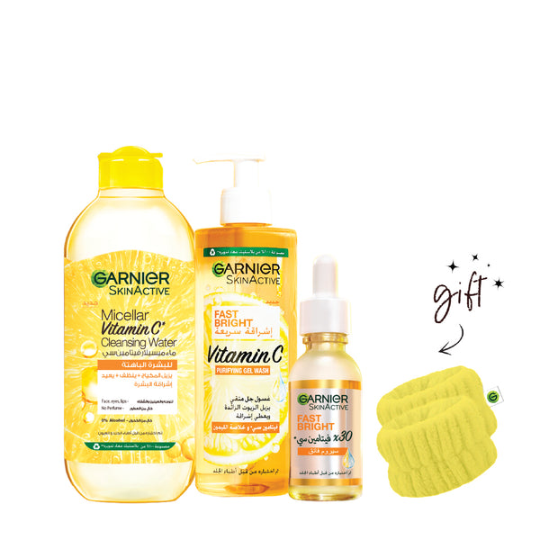 Garnier Fast Bright March Bundle 20% Off + Free Wrist Band