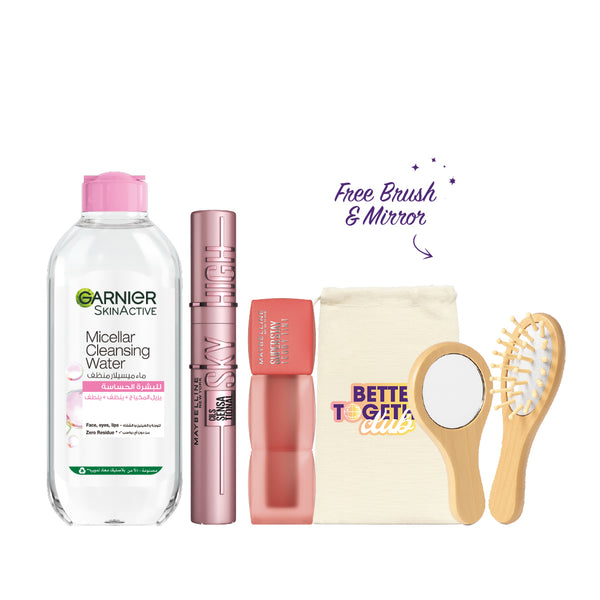 Garnier Micellar x Maybelline Essentials Bundle At 20% Off + Free Gifts