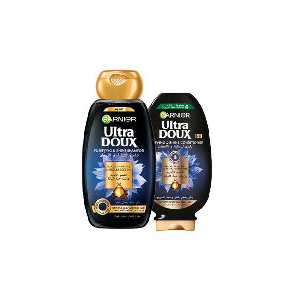 Garnier Ultra Doux Honey Treasures or Black Charcoal Bundle At 15% Off