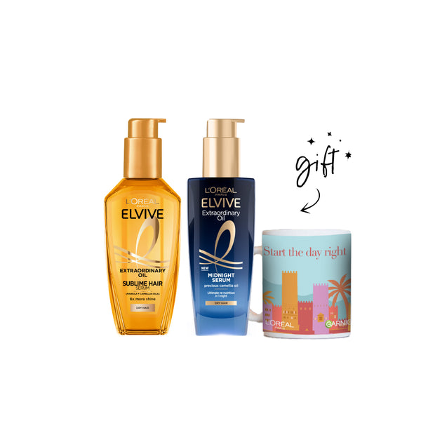 L'Oreal Paris Elvive Extraordinary Oil Treatment Bundle + Free Gift At 20% Off