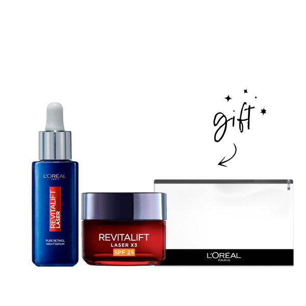 L'Oréal Paris Revitalift Retinol Serum And Cream Bundle At 15% Off