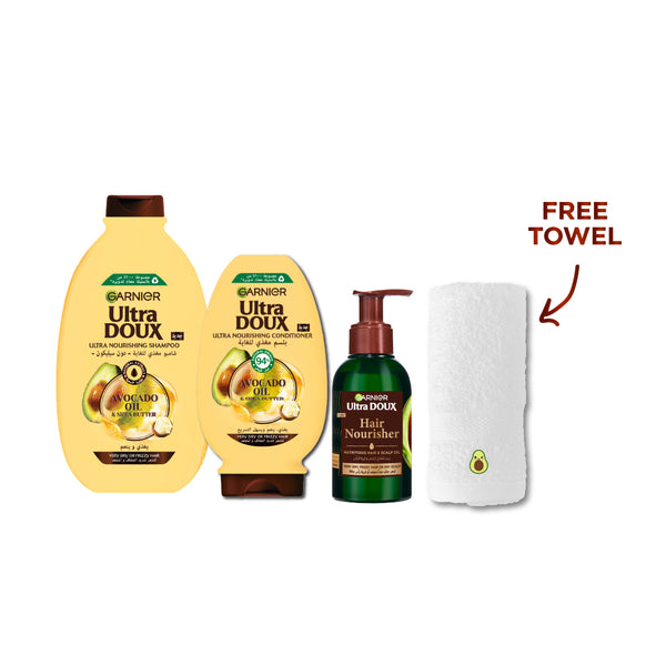 Garnier Ultra Doux Avocado Butter Bundle + Free Towel