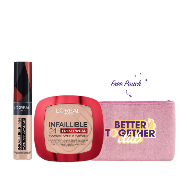 L'Oréal Paris Infaillible Essentials Bundle + Free Brush At 20% Off