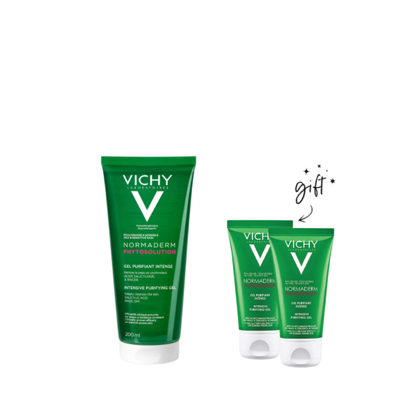 Vichy Normaderm Phytosolution Face Cleanser 200ml + Free 2 Mini Cleansers