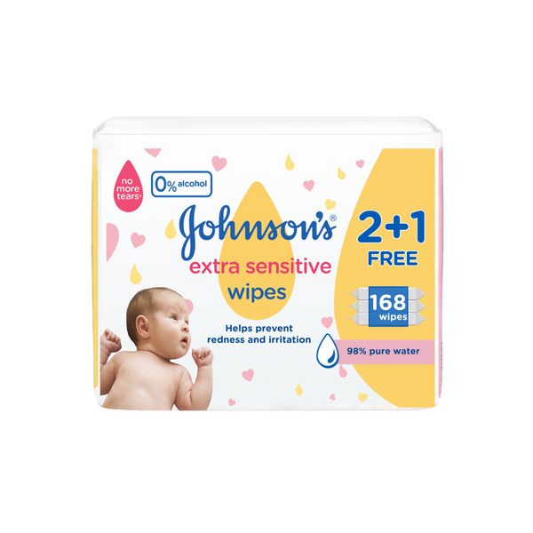 Johnson's Baby Wipes Extra Sensitive 56'S Offer