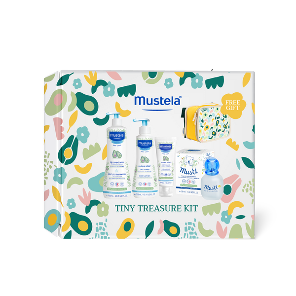 Mustela Tiny Treasure With Yellow Pouch Pastel Box