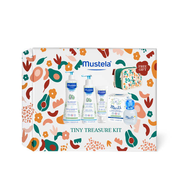 Mustela Tiny Treasure With Green Pouch Gift  Terracota Box