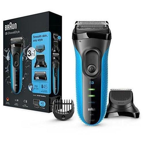 Braun Shave & Style 3010BT 3-in-1 Electric Wet & Dry Shaver