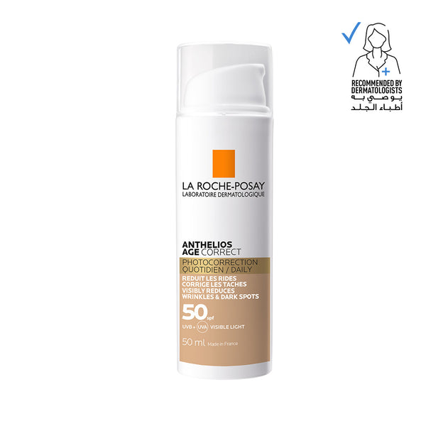 La Roche Posay Anthelios Age Correct SPF50 Tinted Anti Ageing Invisible Sunscreen with Niacinamide 50ml