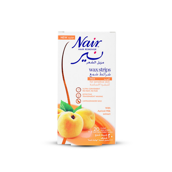 Nair Face Wax Strips Apricot 20S
