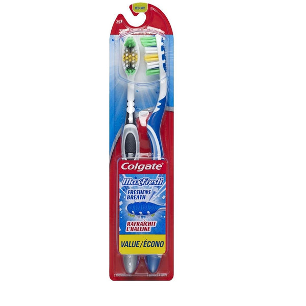 Colgate Maxfresh Medium TwinPack Toothbrush