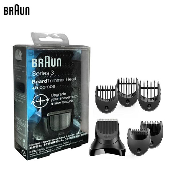 Braun Accessories BT32 : Shave & Style Trimmer Head + 5 Comb Set
