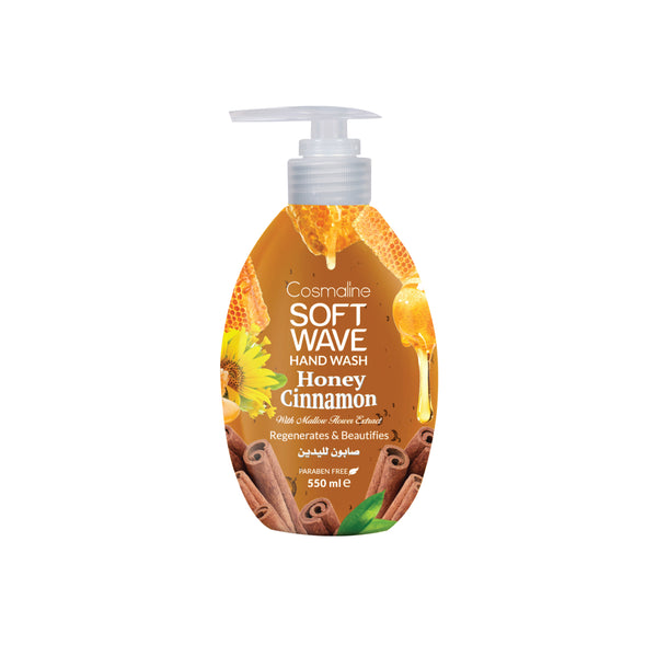 Cosmaline Soft Wave Hand Wash Honey Cinnamon 550ml