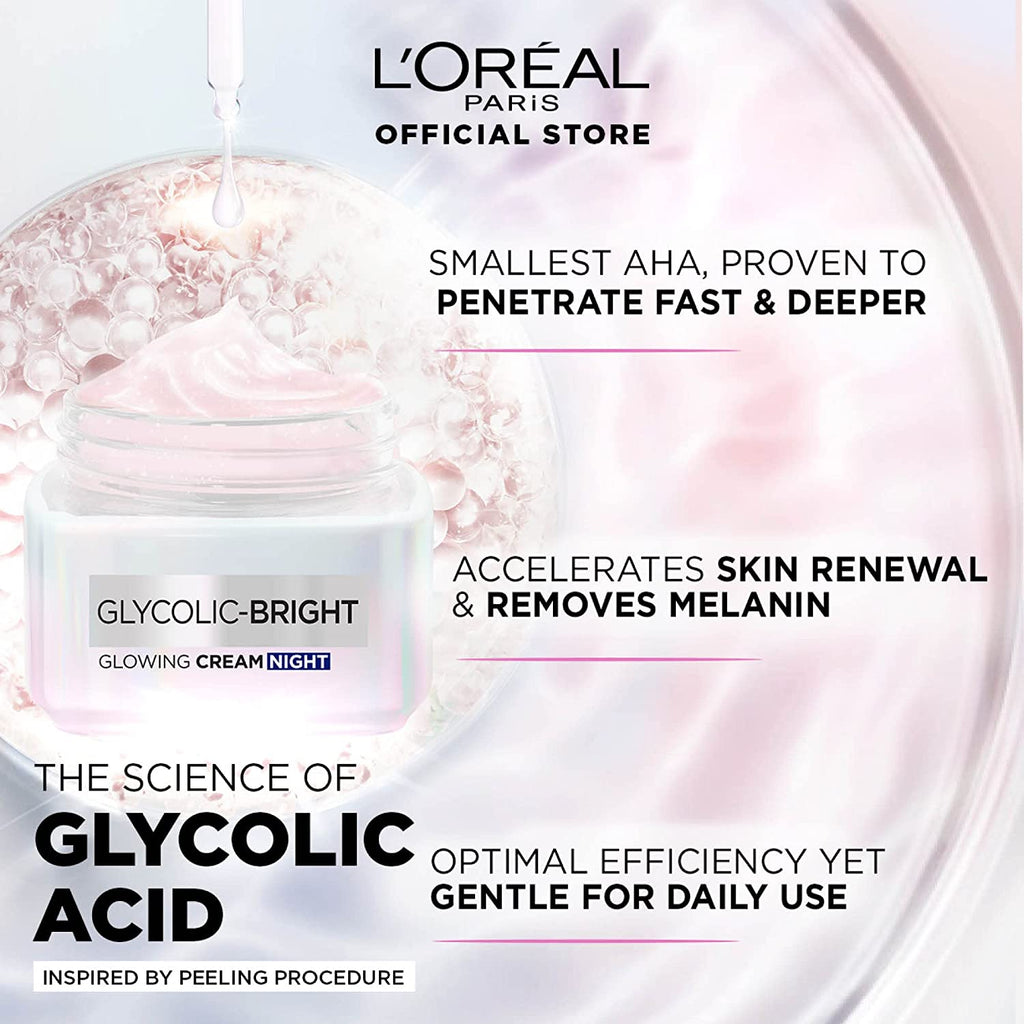 L'Oreal Paris Glyco Bright Night Cream 50ml| Skincare – Feel22