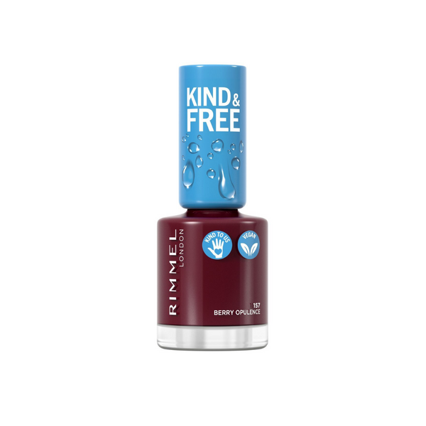 Rimmel Kind & Free Nail Polish Clean 157 Berry Opulence