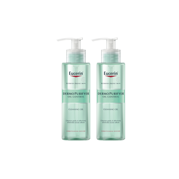 Eucerin DermoPurifyer Acne-Prone Skin Cleansing Gel Buy 1 Get 2nd 50% Off Bundle