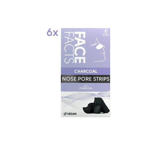 Face Facts Charcoal Nose Pore Strips 6 pcs